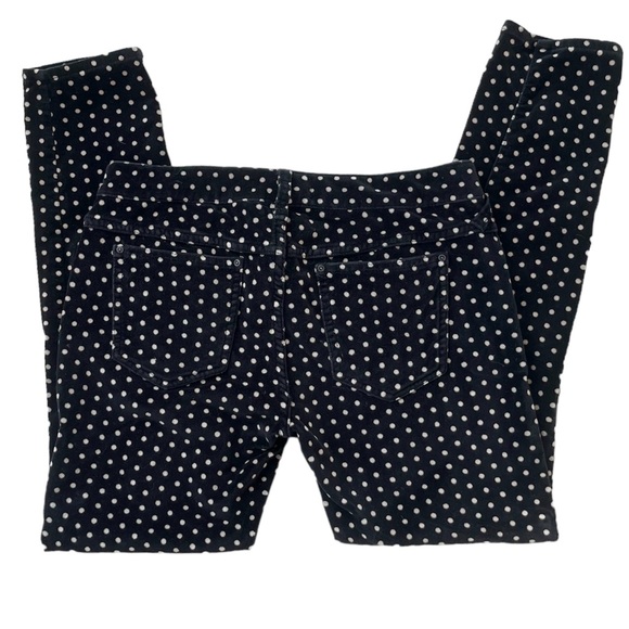 Free People Velvet Skinny Pants Polka Dot Cropped - Picture 10 of 10